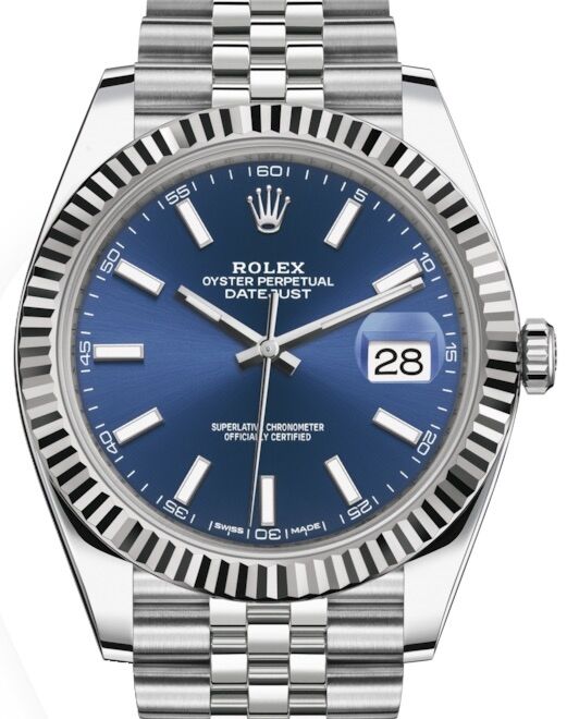 Rolex Datejust 41 41 mm 126334BLUSJ1 Steel/White Gold Blue