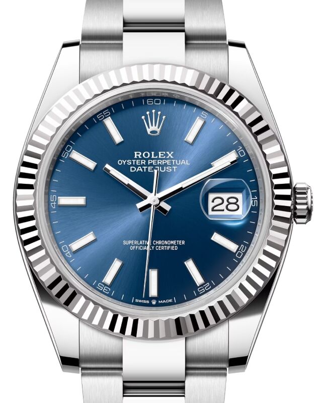 Rolex Datejust 41 41 mm 126334BLUSO Steel/White Gold Blue