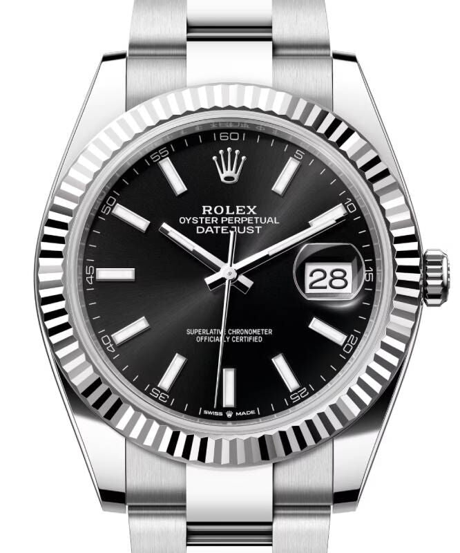 Rolex Datejust 41 41 mm 126334BO Steel/White Gold Black