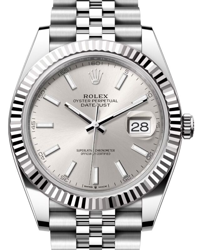 Rolex Datejust 41 41 mm 126334SSJ Steel/White Gold Silver