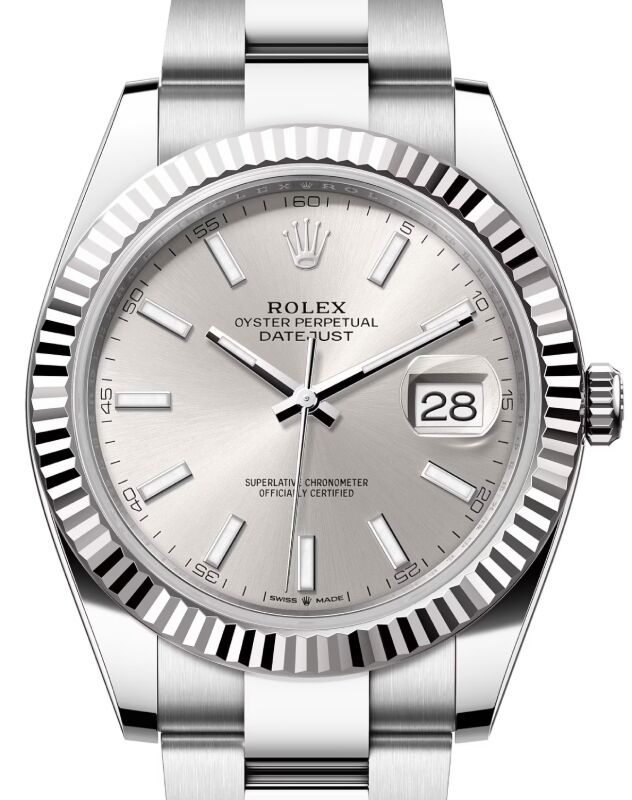 Rolex Datejust 41 41 mm 126334SSO Steel/White Gold Silver