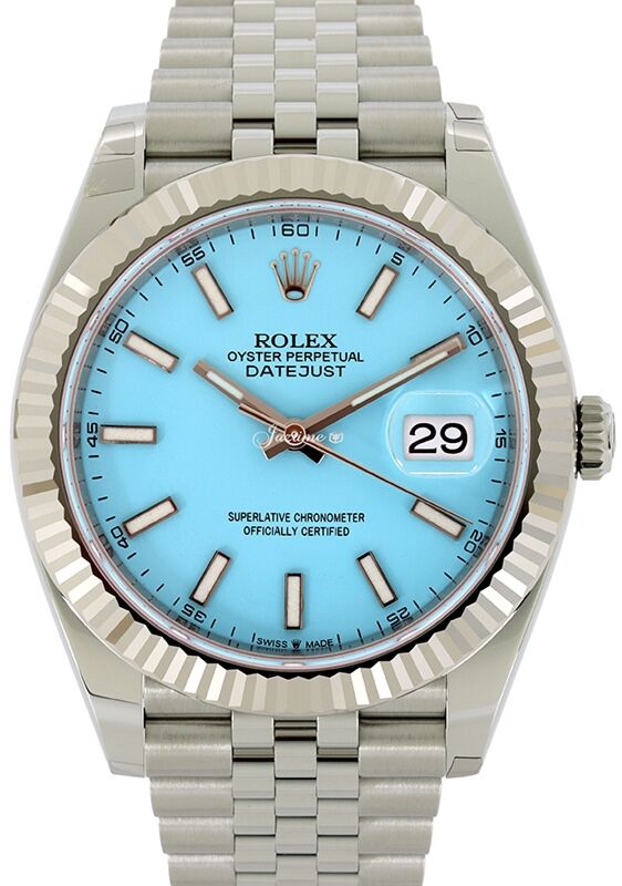 Rolex Datejust 41 41 mm 126334TIBSJ Steel/White Gold Ice Blue