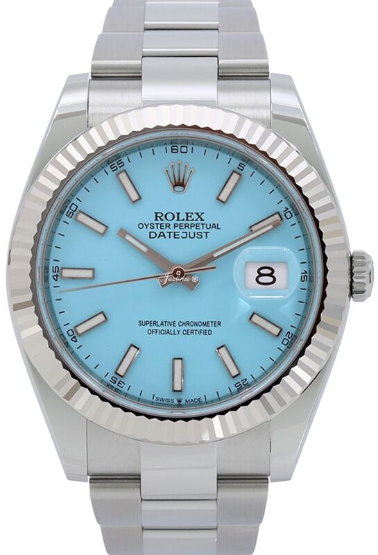 Rolex Datejust 41 41 mm 126334TIBSO Steel/White Gold Ice Blue
