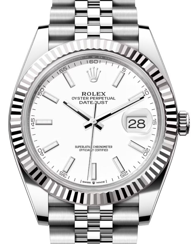 Rolex Datejust 41 41 mm 126334WJ Steel/White Gold White