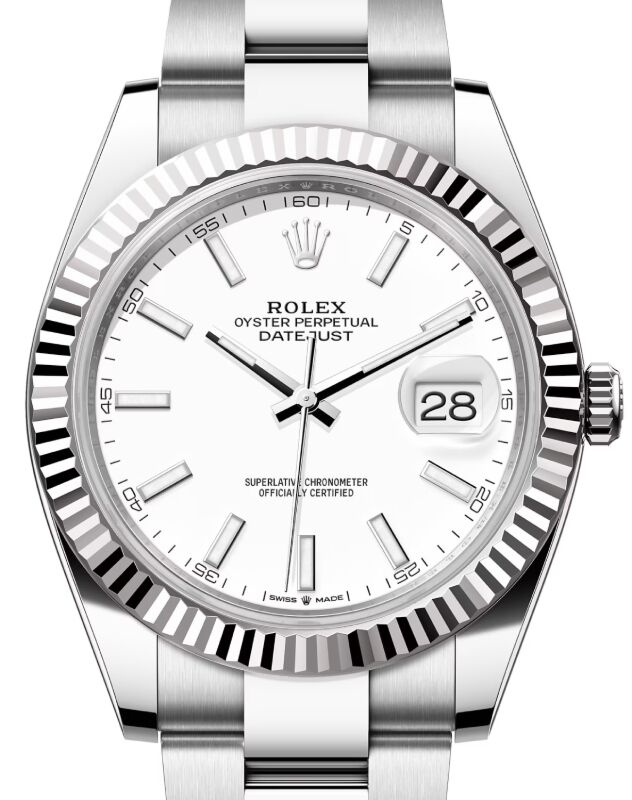 Rolex Datejust 41 41 mm 126334WO Steel/White Gold White
