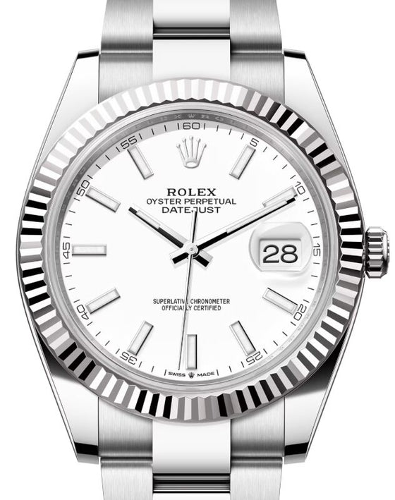Rolex Datejust 41 41 mm 126334WO Steel/White Gold White