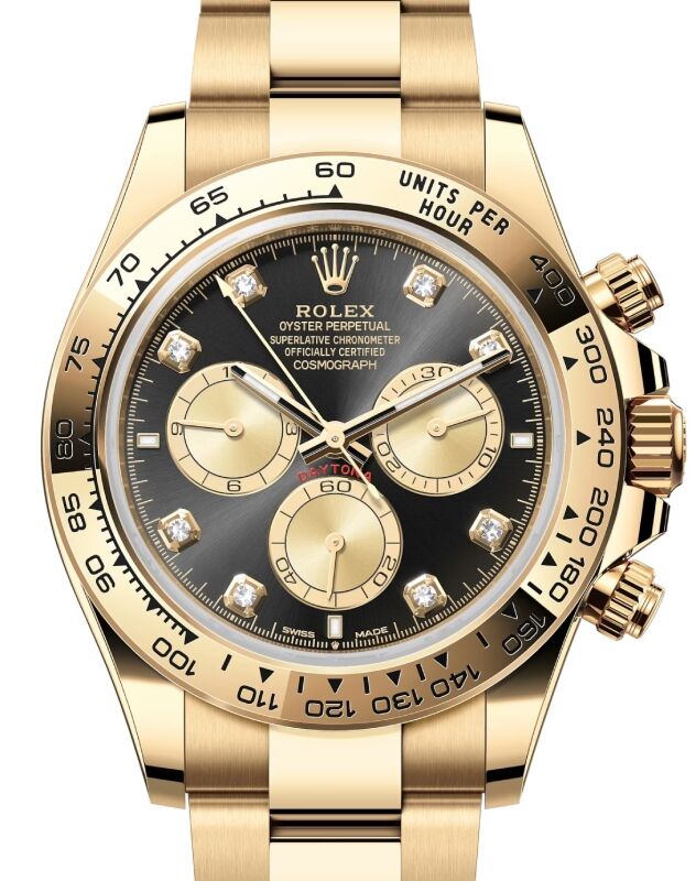 Rolex Cosmograph Daytona 40 mm 126508BGDO1 Yellow Gold Luminous