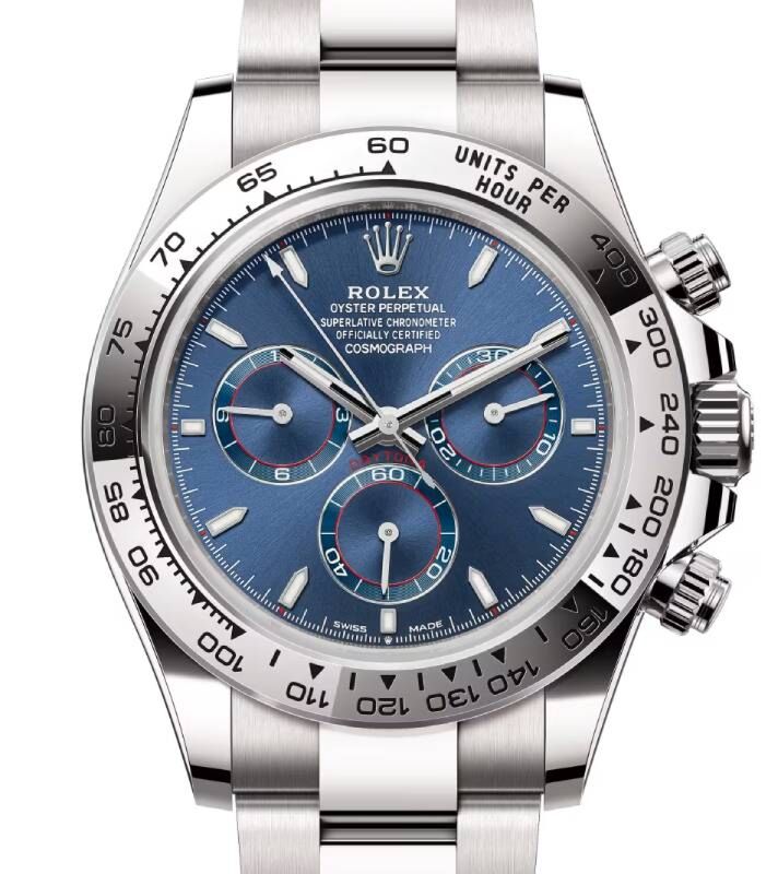 Rolex Cosmograph Daytona 40 mm 126509BBLU White Gold Luminous