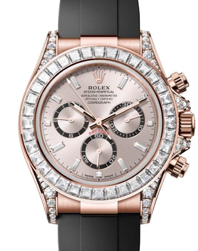 Rolex Cosmograph Daytona 40 mm 126535TBR Rose Gold/Diamonds Luminous