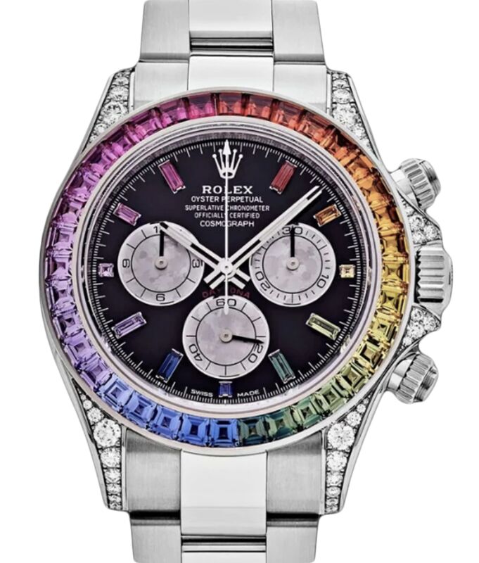 Rolex Cosmograph Daytona 40 mm 126599RBOWBK White Gold/Diamonds Luminous