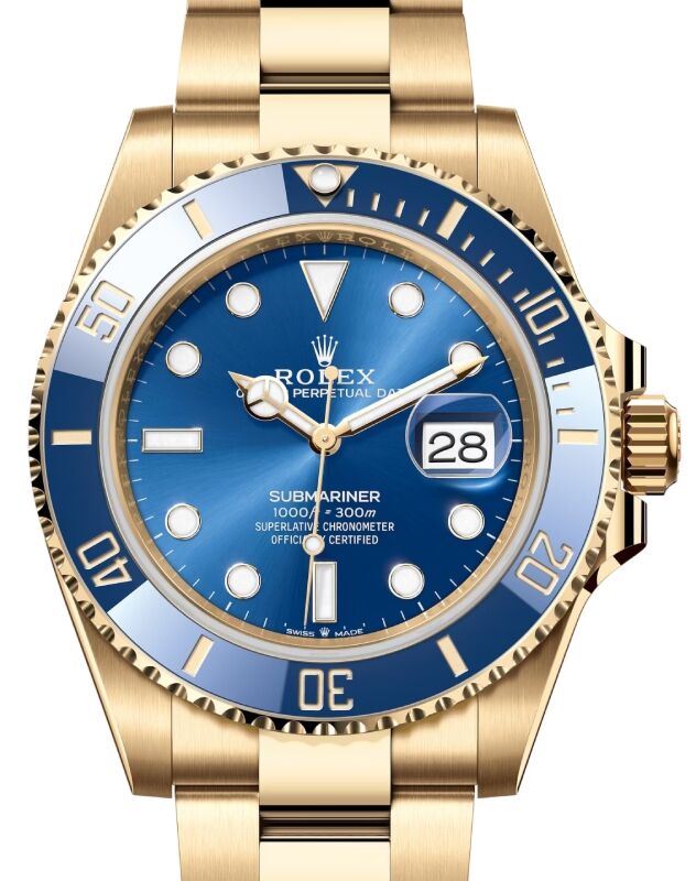 Rolex Submariner 41 mm 126618LB Yellow Gold Blue