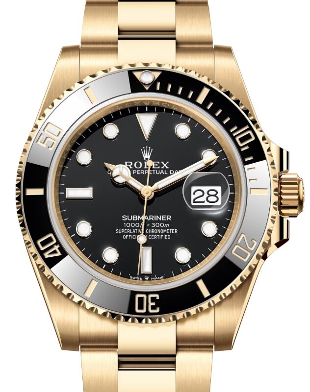 Rolex Submariner 41 mm 126618LN-1 Yellow Gold Black