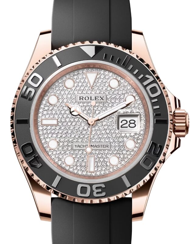 Rolex Yacht-Master 40 40 mm 126655PAVE Rose Gold Luminous