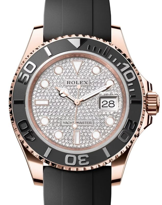 Rolex Yacht-Master 40 40 mm 126655PAVE Rose Gold Luminous