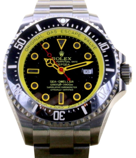 Rolex Deepsea 44 mm 126660PVYEL Steel/PVD/DLC Black