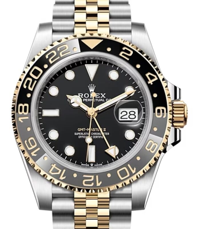 Rolex GMT Master-II 40 mm 126713GRNRBJ Steel/Yellow Gold Black