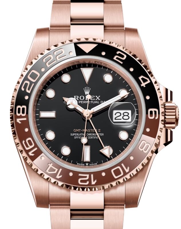 Rolex GMT-Master II 40 mm 126715CHNR Rose Gold Black