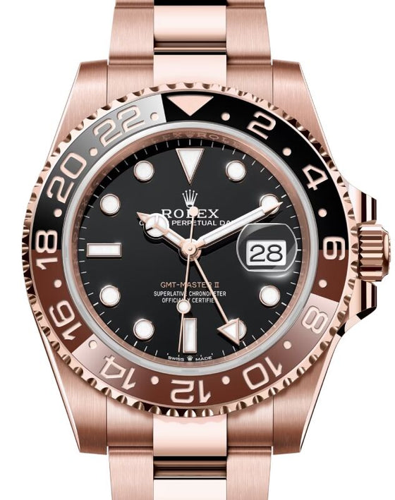 Rolex GMT-Master II 40 mm 126715CHNR Rose Gold Black