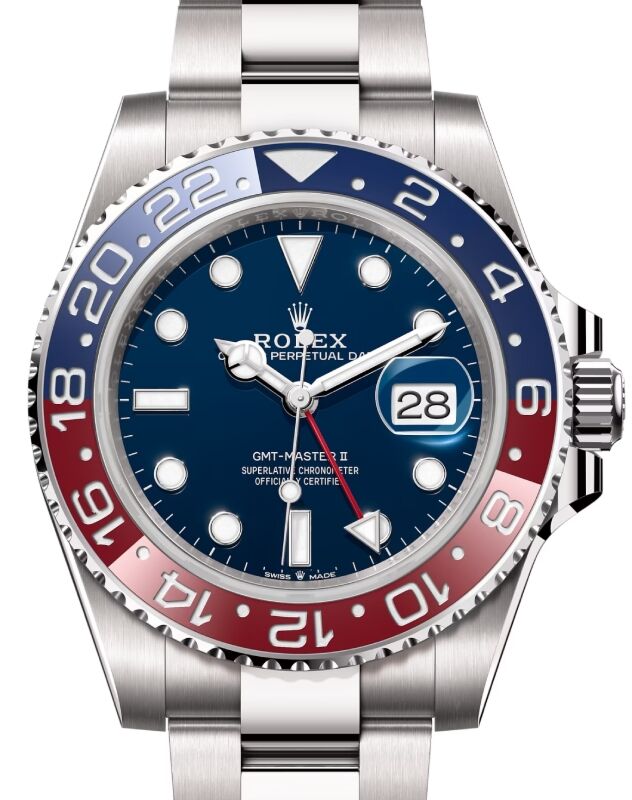 Rolex GMT-Master II 40 mm 126719BLROBO1 White Gold Blue