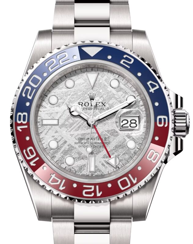 Rolex GMT-Master II 40 mm 126719BLROME White Gold Meteorite