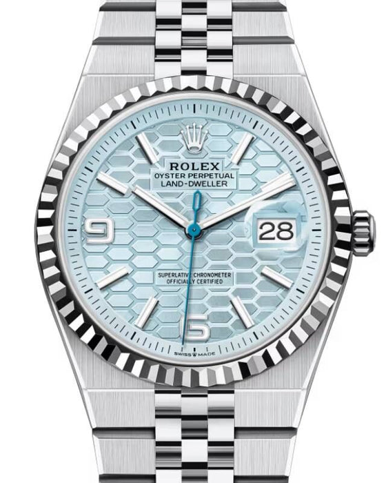Rolex Land-Dweller 36 36 mm 127236 Platinum Ice Blue