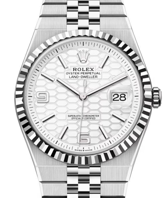 Rolex Land-Dweller 40 40 mm 127334WHJ Steel/White Gold White