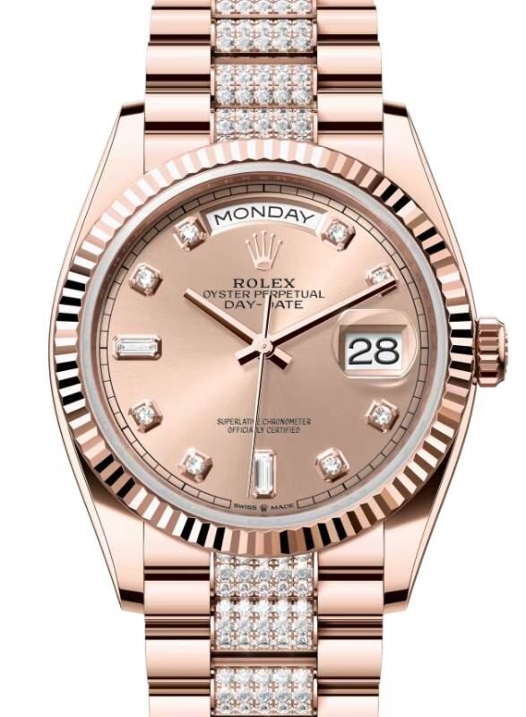 Rolex Day-Date 36 36 mm 128235RDDP Rose Gold Rose