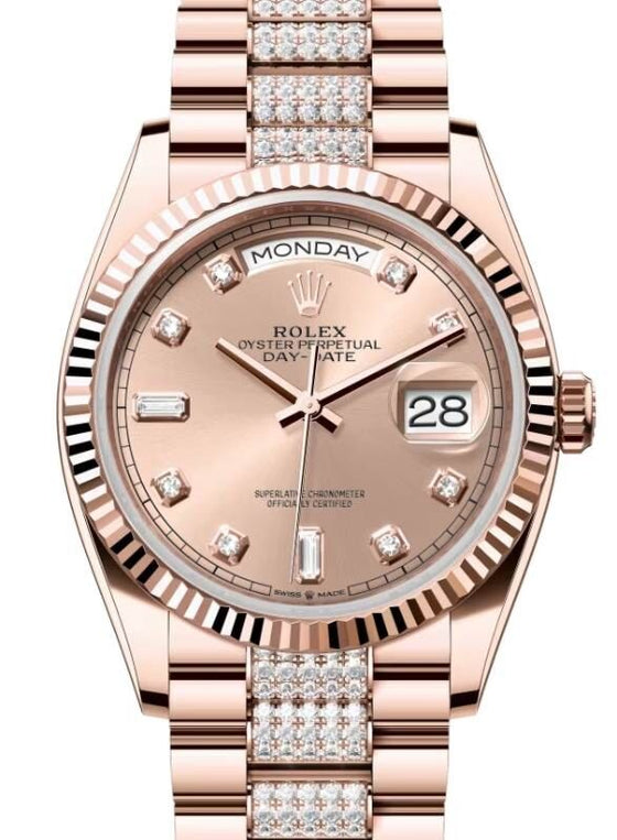 Rolex Day-Date 36 36 mm 128235RDDP Rose Gold Rose