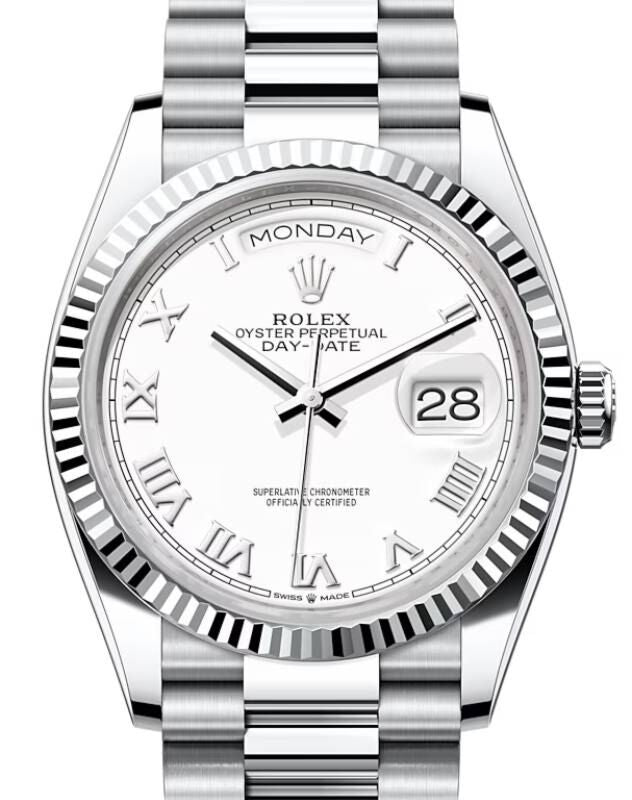 Rolex Day-Date 36 36 mm 128236WHRP Platinum White
