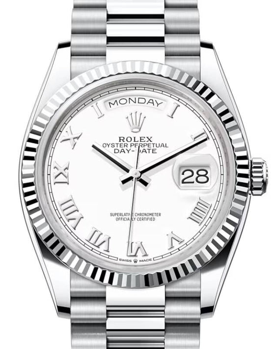 Rolex Day-Date 36 36 mm 128236WHRP Platinum White
