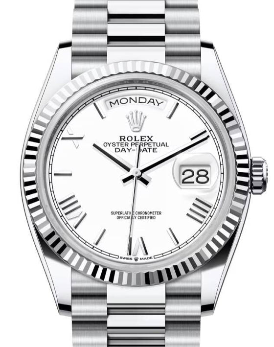 Rolex Day-Date 36 36 mm 128236WSRP Platinum White