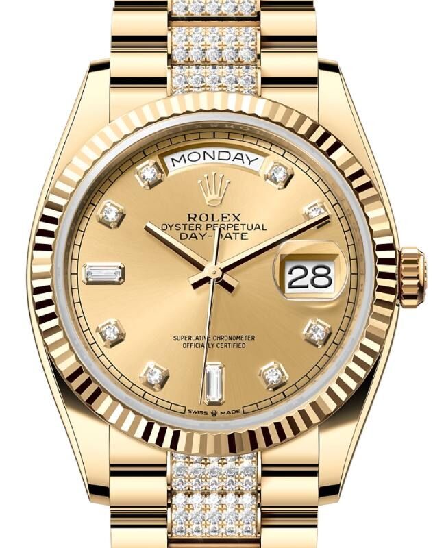 Rolex Day-Date 36 36 mm 128238CDDP Yellow Gold Champagne