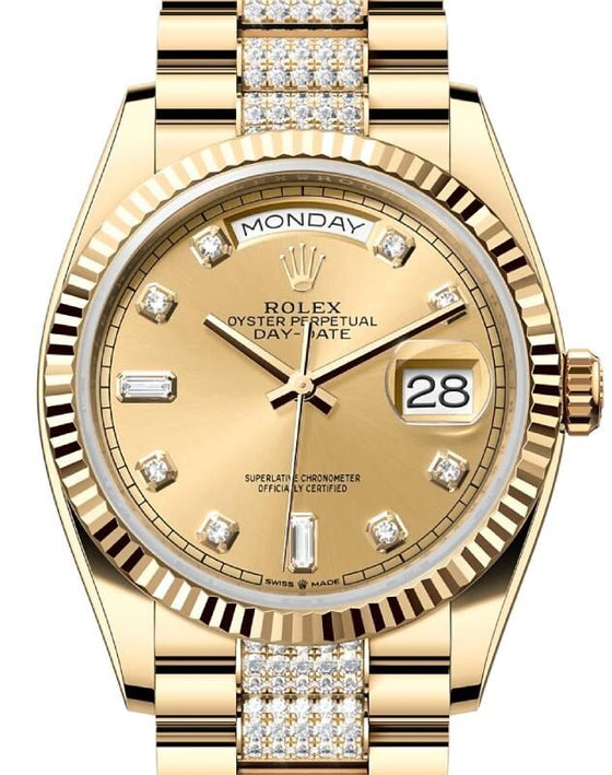 Rolex Day-Date 36 36 mm 128238CDDP Yellow Gold Champagne