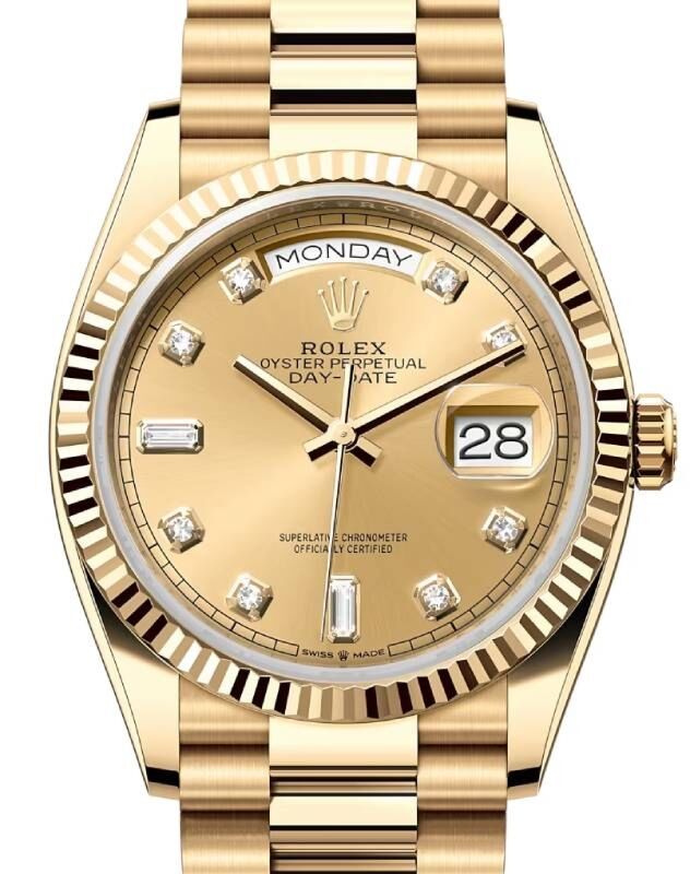 Rolex Day-Date 36 36 mm 128238CDP Yellow Gold Champagne