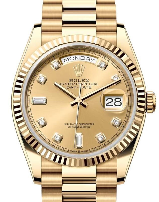 Rolex Day-Date 36 36 mm 128238CDP Yellow Gold Champagne