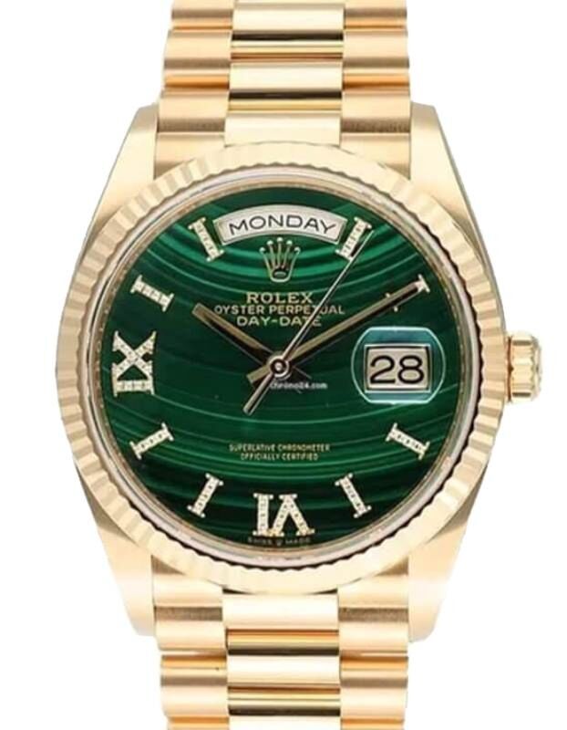 Rolex Day-Date 36 36 mm 128238MGD Yellow Gold Green
