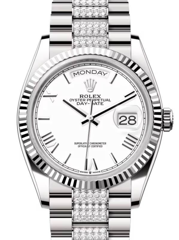 Rolex Day-Date 36 36 mm 128239WSRDP White Gold White