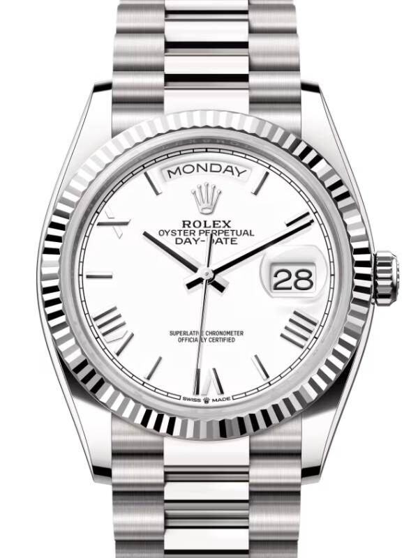 Rolex Day-Date 36 36 mm 128239WSRP White Gold White