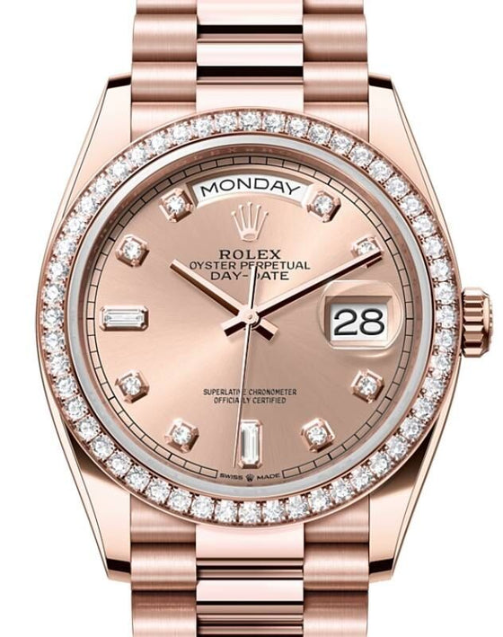 Rolex Day-Date 36 36 mm 128345RBRRD Rose Gold/Diamonds Rose
