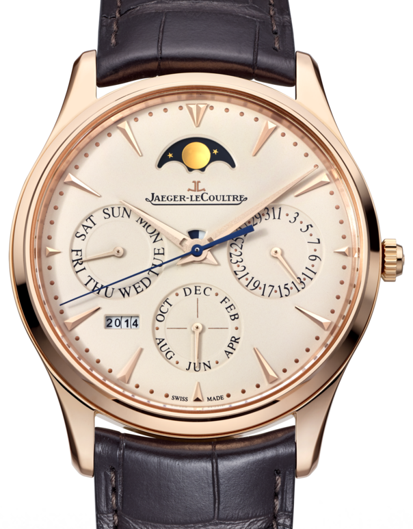 Jaeger-LeCoultre Calibre 868/1 Master Ultra Thin Perpetual 1302520 Eggshell Beige Index Rose Gold Leather 39mm Automatic BRAND NEW