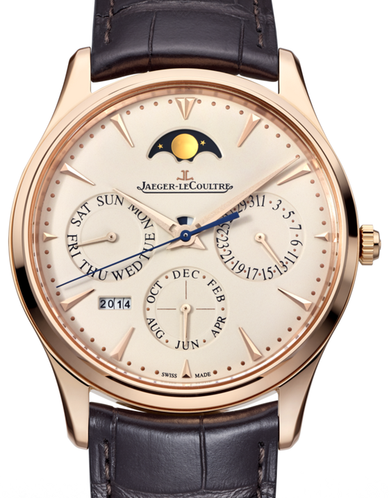 Jaeger-LeCoultre Calibre 868/1 Master Ultra Thin Perpetual 1302520 Eggshell Beige Index Rose Gold Leather 39mm Automatic BRAND NEW