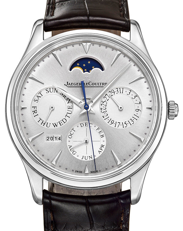 Jaeger-LeCoultre Calibre 868/1 Master Ultra Thin Perpetual 130842J Silver Index Stainless Steel Leather 39mm Automatic BRAND NEW