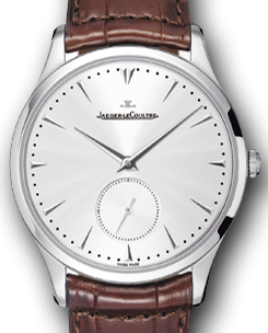 Jaeger-LeCoultre Calibre 896 Master Ultra Thin Small Second 1358420 Silver Index Stainless Steel Leather 40mm Automatic BRAND NEW