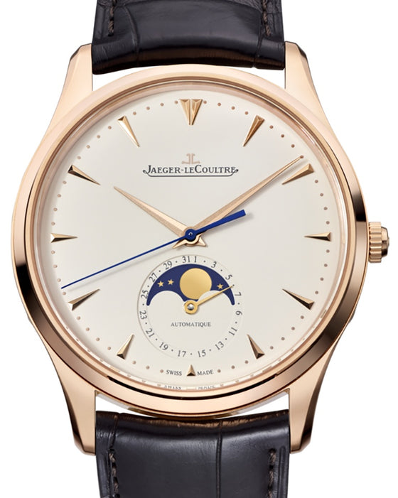 Jaeger-LeCoultre Calibre 925/1 Master Ultra Thin Moon 1362520 Eggshell Beige Index Rose Gold Leather 39mm Automatic BRAND NEW