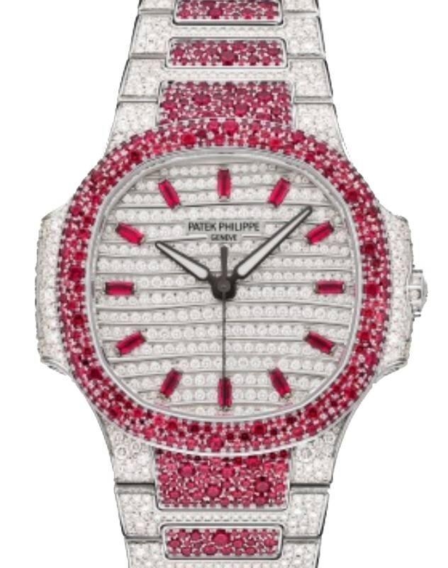Patek Philippe Nautilus 35.2 mm 7118/1452G-001 White Gold Diamond Pave