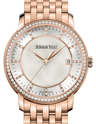 Audemars Piguet Jules Audemars Selfwinding 39 mm 15173OR.ZZ.1270OR.01 Rose Gold/Diamonds Analog