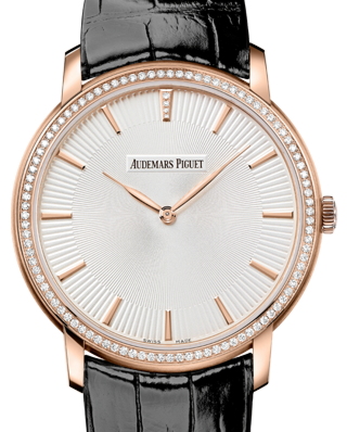 Audemars Piguet Jules Audemars Extra-Thin 41 mm 15182OR.ZZ.A102CR.01 Rose Gold/Diamonds Analog
