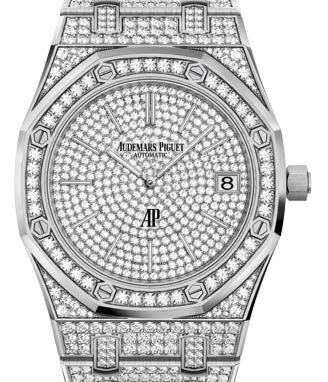 Audemars Piguet Royal Oak ?Jumbo? Extra-Thin 39 mm 15202BC.ZZ.1241BC.01 White Gold/Diamonds Diamond Pave