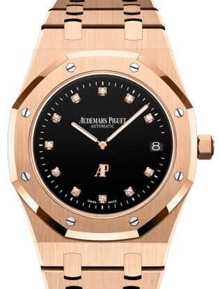 Audemars Piguet Royal Oak ?Jumbo? Extra-Thin 39 mm 15207OR.OO.1240OR.01 Rose Gold Black