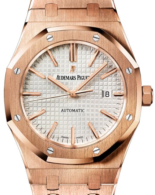 Audemars Piguet Royal Oak 41 mm 15400OR.OO.1220OR.02 bnib Rose Gold Silver